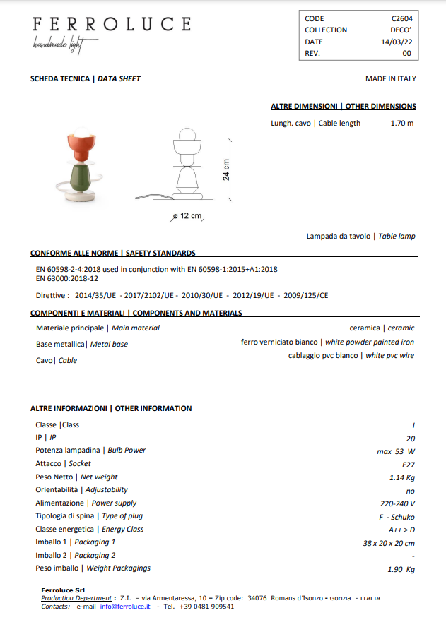 BERIMBAU C2604 - Collection DECO